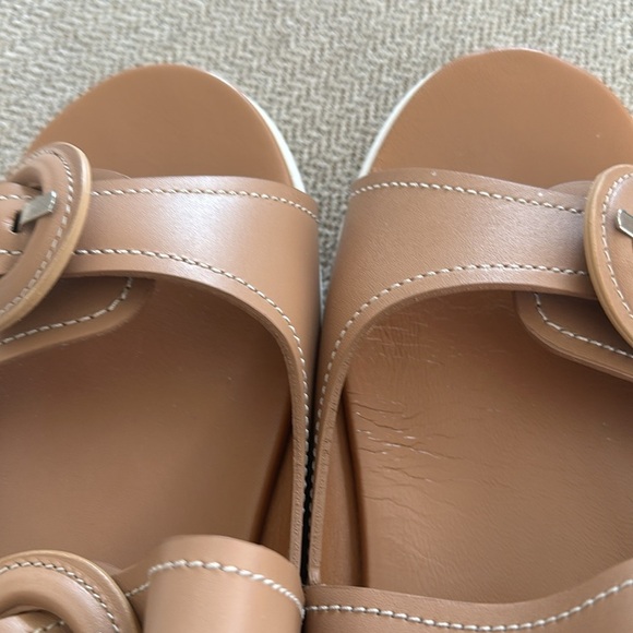 Aquatalia Sydni Khaki Leather Women’s Dual Buckle Sporty Sandal Size 9.5 EUC - Picture 12 of 12